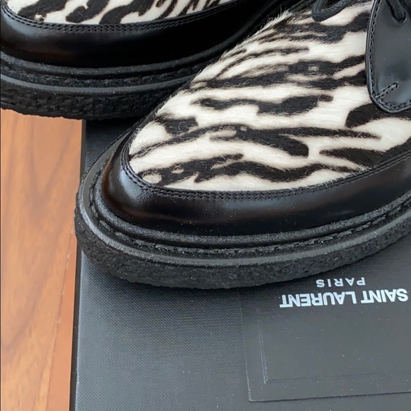Saint Laurent Zebra Print Creepers - Picture 11 of 15